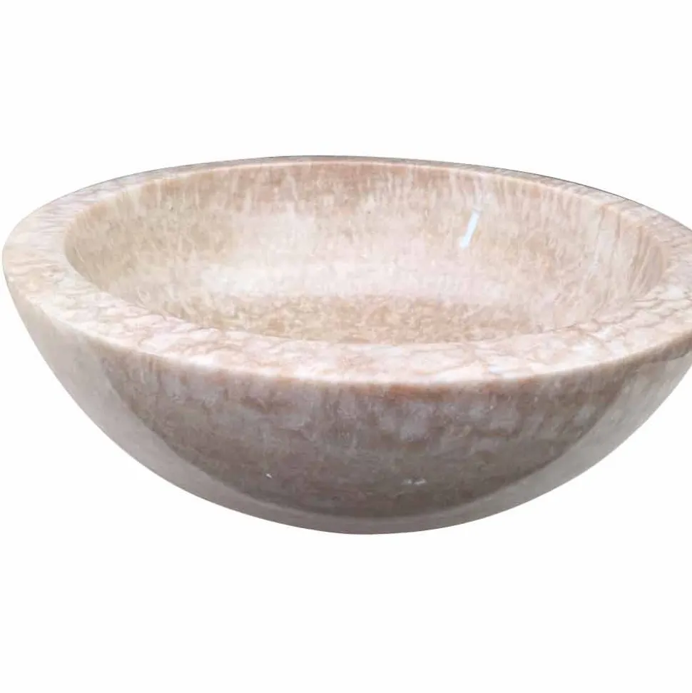 Lavabo in pietra naturale da appoggio Ana di design, fatto a mano