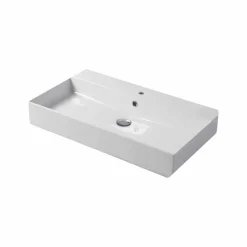 Lavabo Monoforo da Appoggio o Parete in Ceramica Colarata Leivi