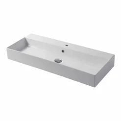 Lavabo Monoforo da Appoggio o Parete in Ceramica Colarata Leivi