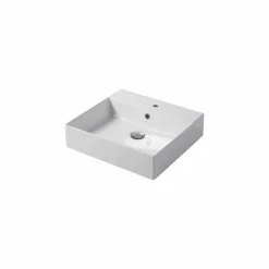 Lavabo Monoforo da Appoggio o Parete in Ceramica Colarata Leivi