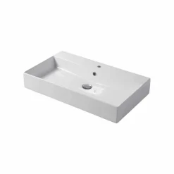 Lavabo Monoforo da Appoggio o Parete in Ceramica Colarata Leivi