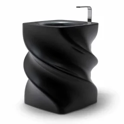 Lavabo nero freestanding design moderno Twist made in Italy