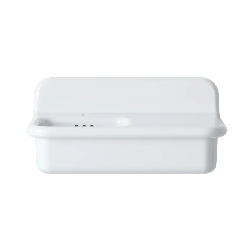 Lavabo per il Bagno Asimmetrico in Ceramica con Poggia Oggetti - Giusy