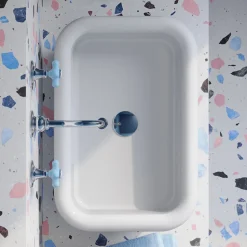 Lavabo per il Bagno Soprapiano Forma Rettangolare in Ceramica - Holly