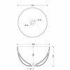 Lavabo rotondo da appoggio in ceramica bianca o colorata Star Round50