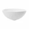 Lavabo Rotondo da Appoggio in Resina Finitura Bianco Ottico - Circle