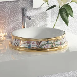 Lavabo Semincasso in Diverse Finiture in Fire Clay Made in Italy - Erasmo