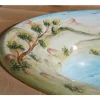 Lavabo Semincasso in Fire Clay con Paesaggio di Deruta Made in Italy - Principe