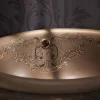 Lavabo Semincasso in Fire Clay Marrone Araldica Made in Italy - Botticino