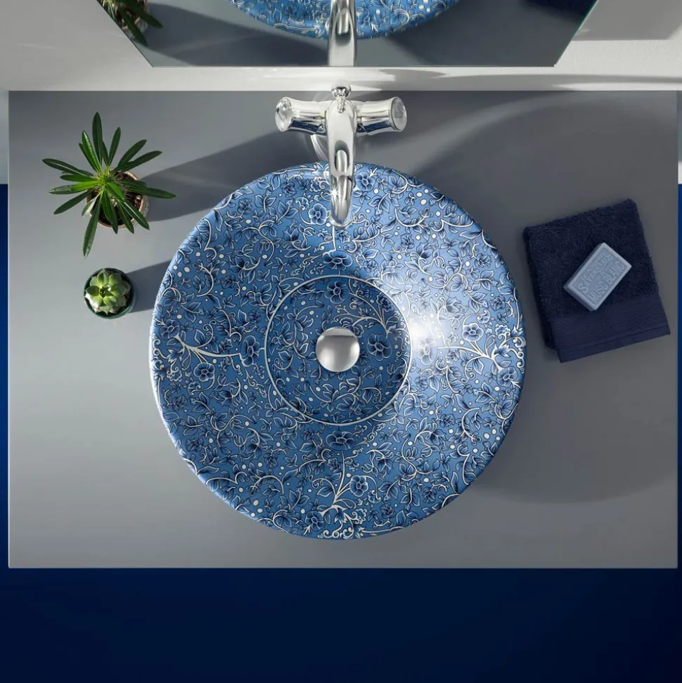 Lavabo Semincasso in Fire Clay in Diverse Finiture Made in Italy - Capatosta