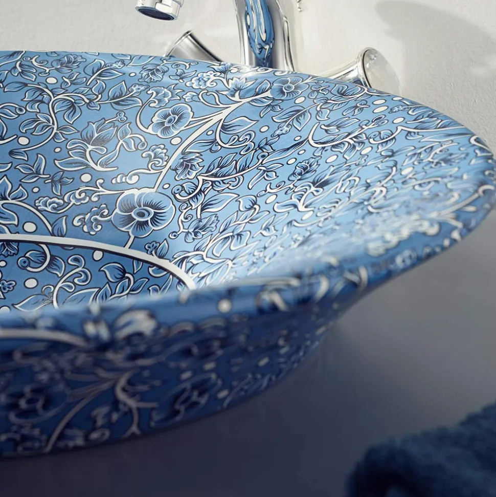 Lavabo Semincasso in Fire Clay in Diverse Finiture Made in Italy - Capatosta