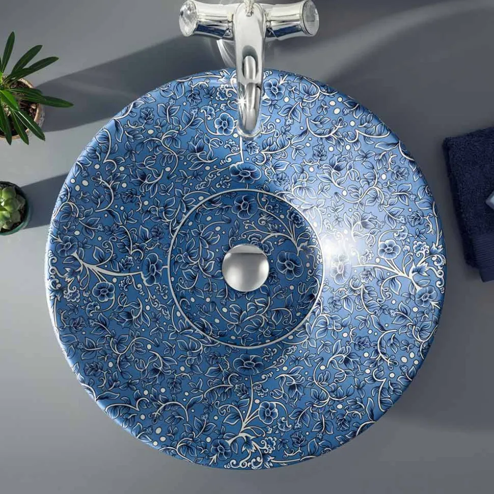 Lavabo Semincasso in Fire Clay in Diverse Finiture Made in Italy - Capatosta