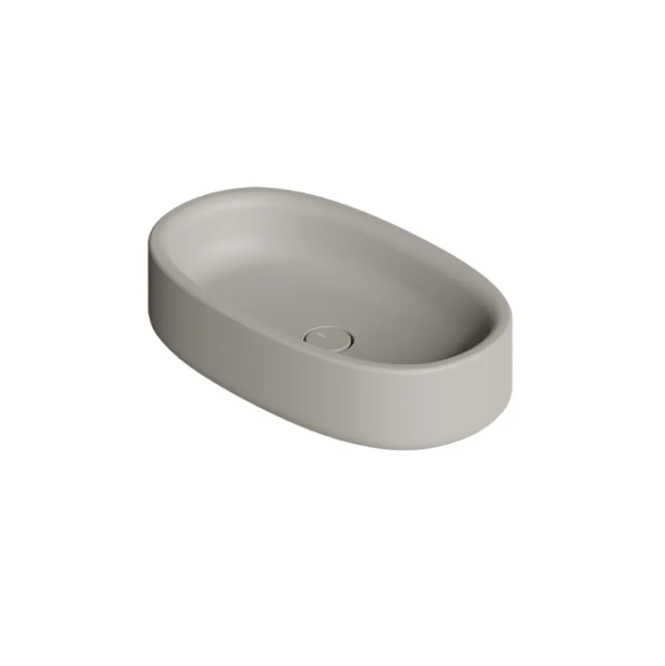 Lavabo 60x35 cm da Appoggio in Ceramica di Diversi Colori Made in Italy - Ragazza