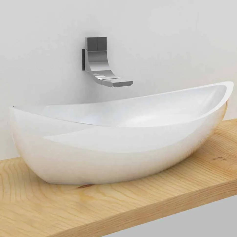 Lavandino Design in Solid Surface Sashimi Made in Italy