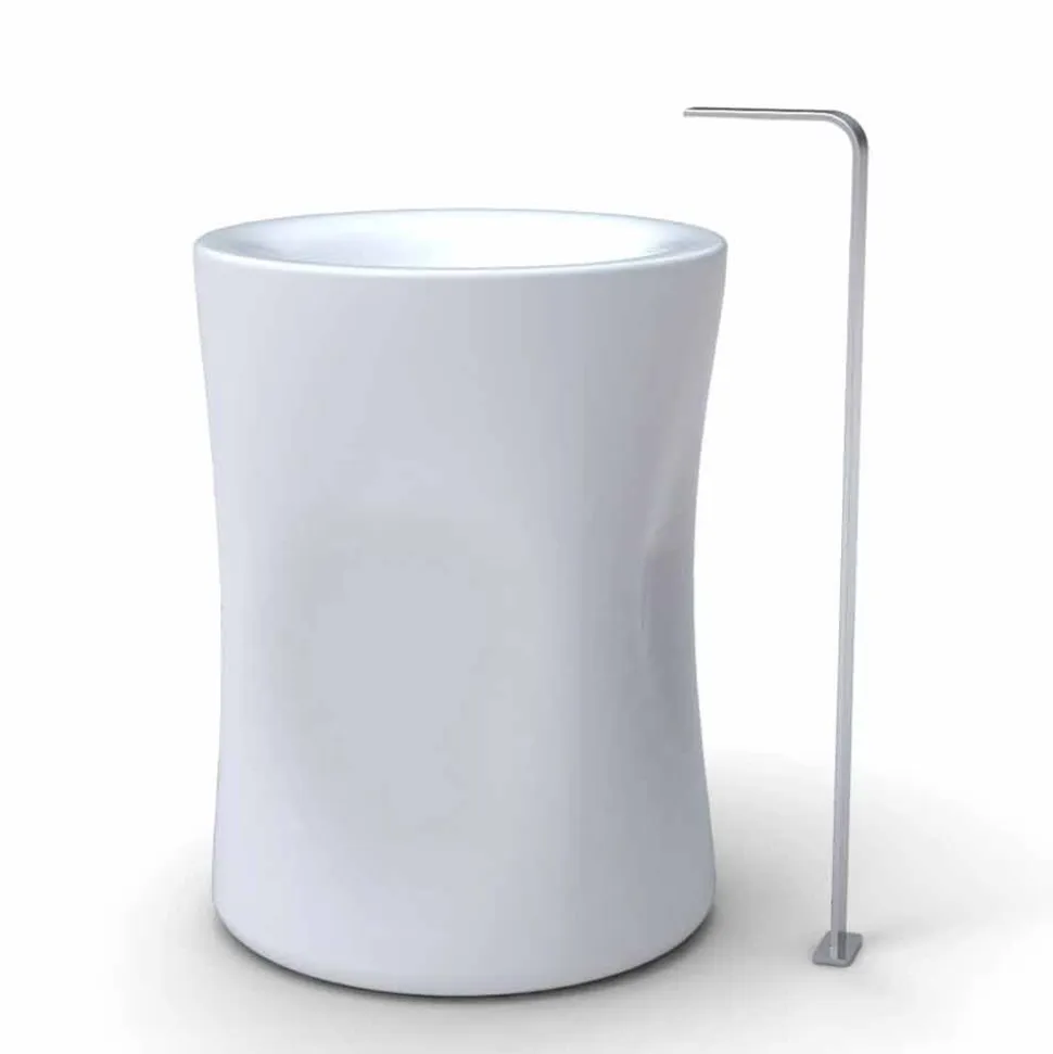 Lavandino freestanding a colonna moderno prodotto in Italia, Siracusa