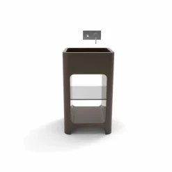 Lavandino freestanding monoblocco moderno fatto in Italia, Tufino