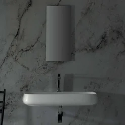 Lavandino in ceramica da appoggio di design L 90cm made in Italy, Gais