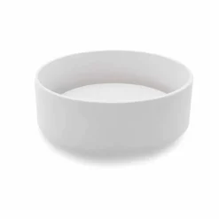Lavandino in Resina Bianca da Appoggio di Design con Scarico Centrale - Moris