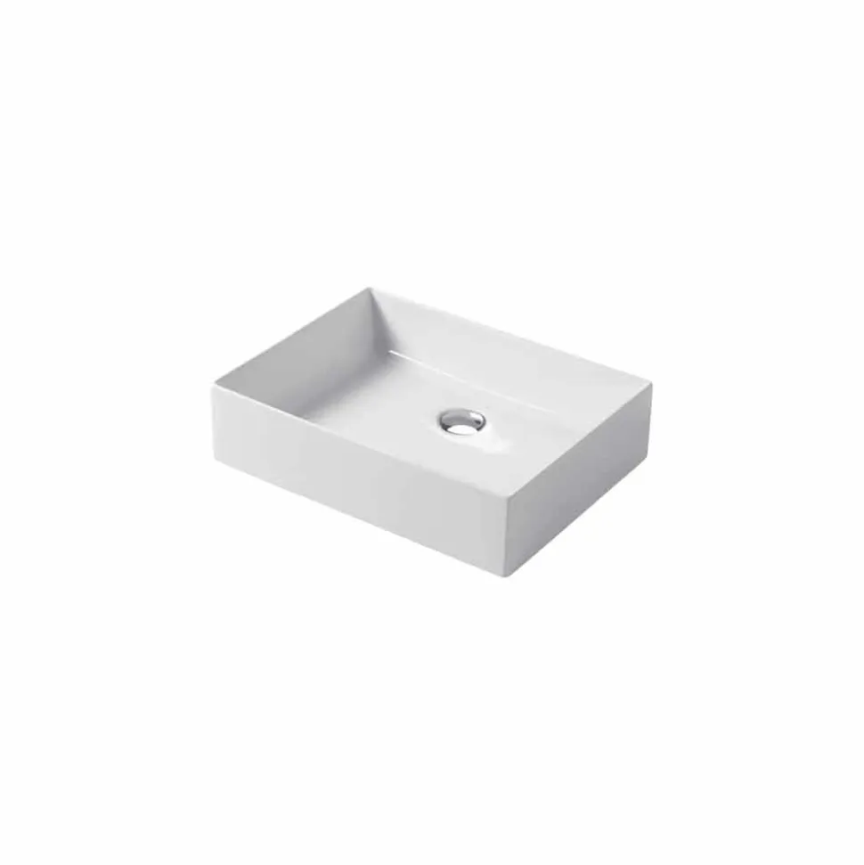 Lavavo da Appoggio di Design, in Ceramica Bianca o Colorata Leivi
