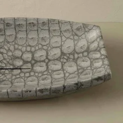 Lavavo da appoggio di design in ceramica caimano made in Italy Laura