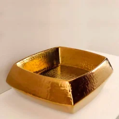 Lavavo da appoggio di design in ceramica bronzo made in Italy Simon