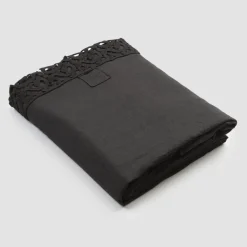Lenzuolo Letto Matrimoniale in Lino con Pizzo Poema, 3 Finiture - Dulcis
