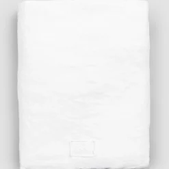 Lenzuolo Matrimoniale con Angoli di Lino Bianco di Lusso Made in Italy - Fiumano