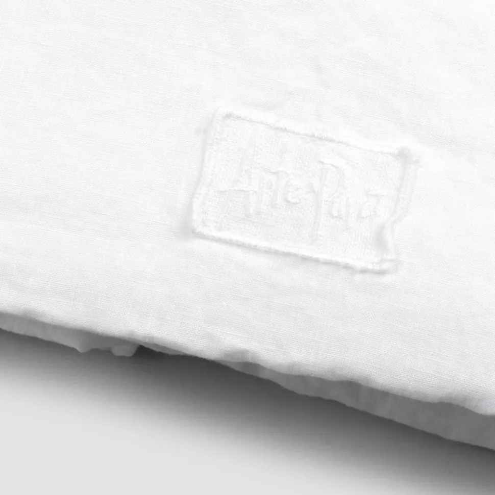 Lenzuolo Matrimoniale con Angoli di Lino Bianco di Lusso Made in Italy - Fiumano