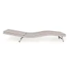 Lettino da Esterno in Polyrattan con Ruote  – Meredith