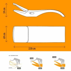 Lettino da Giardino Chaise Longue di Design in Plastica Bianca - Zoe by Mayyour