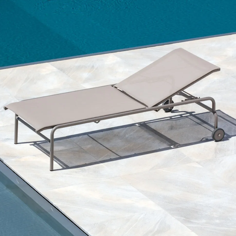 Lettino da Giardino Impilabile in Acciaio Made in Italy 2 Pezzi – Arwen