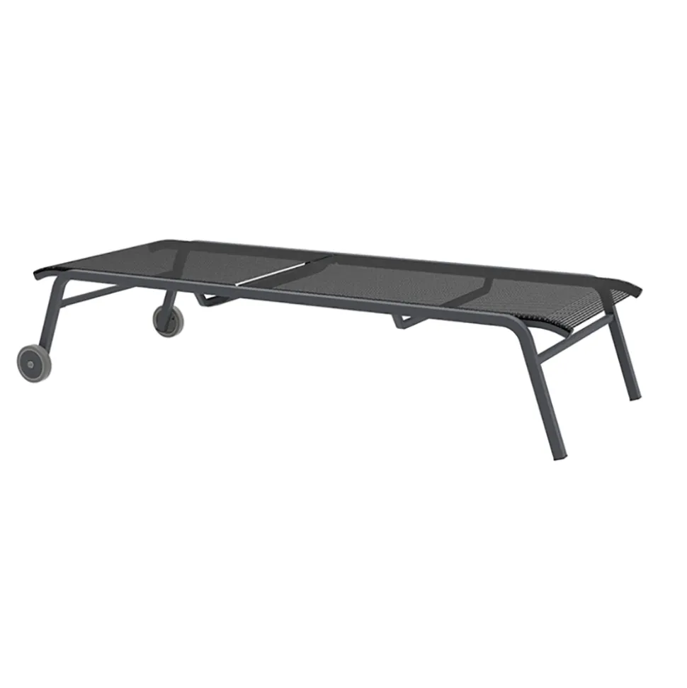 Lettino da Giardino Impilabile in Acciaio Made in Italy 2 Pezzi – Aberdeen