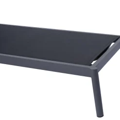 Lettino 205x76 cm da Esterno in Alluminio con Cuscino - Tessara