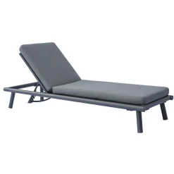Lettino 196x75 cm da Esterno in Alluminio con Cuscino - Sundra