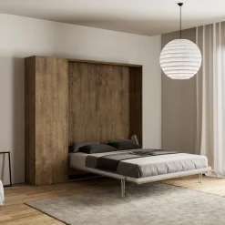 Letto Alla Francese a Scomparsa Verticale con Colonna - Magicompare