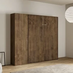 Letto a Una Piazza e Mezza a Scomparsa Verticale con Colonna - Magicompare