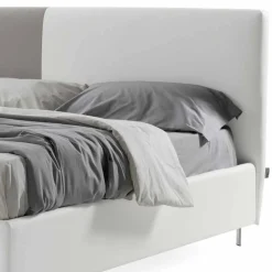 Letto con Contenitore Matrimoniale in Ecopelle Bicolore Made in Italy – Jasmine