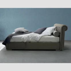 Letto con Contenitore Matrimoniale in Ecopelle o Tessuto Made in Italy – Bambola