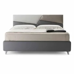 Letto con Contenitore Matrimoniale Imbottito in Ecopelle Made in Italy – Raggino