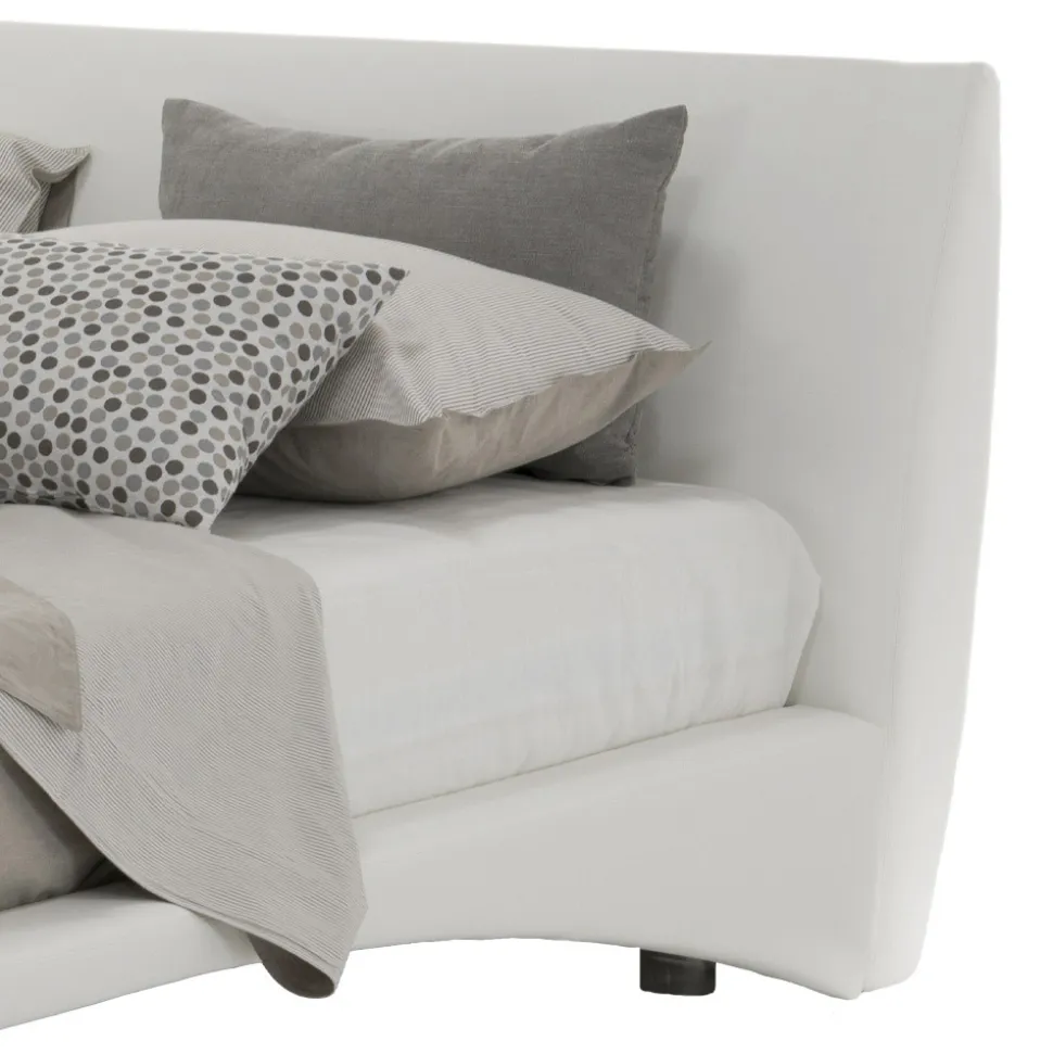 Letto Imbottito Matrimoniale in Ecopelle o Tessuto Made in Italy – Armonica