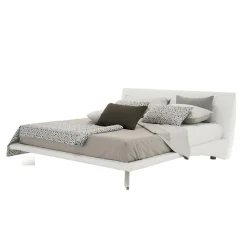 Letto Imbottito Matrimoniale in Ecopelle o Tessuto Made in Italy – Armonica