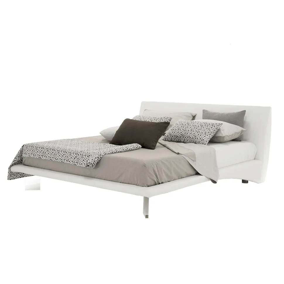 Letto Imbottito Matrimoniale in Ecopelle o Tessuto Made in Italy – Armonica