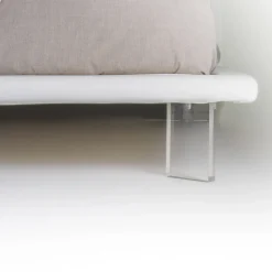 Letto Imbottito Matrimoniale in Ecopelle o Tessuto Made in Italy – Armonica