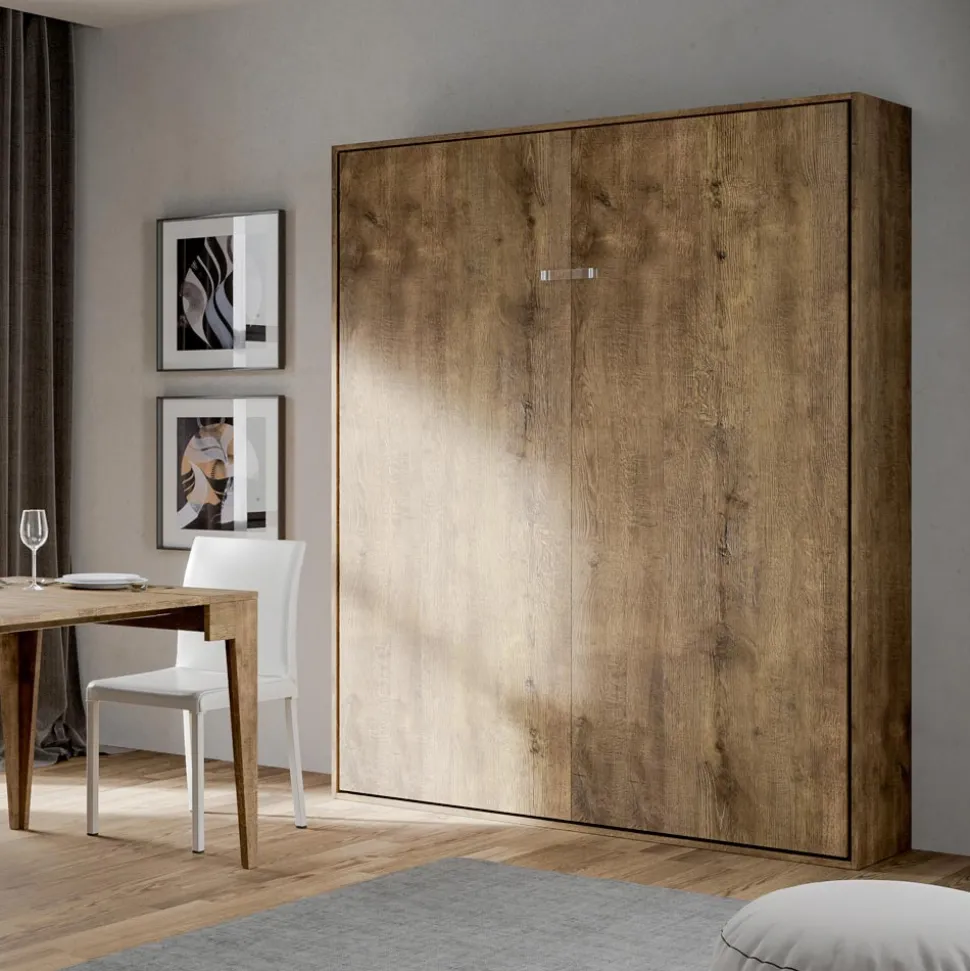 Letto Matrimoniale a Scomparsa Verticale in Diverse Finiture - Magicompare