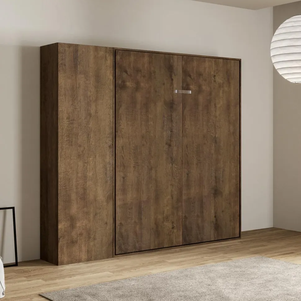 Letto Matrimoniale a Scomparsa Verticale con Colonna - Magicompare