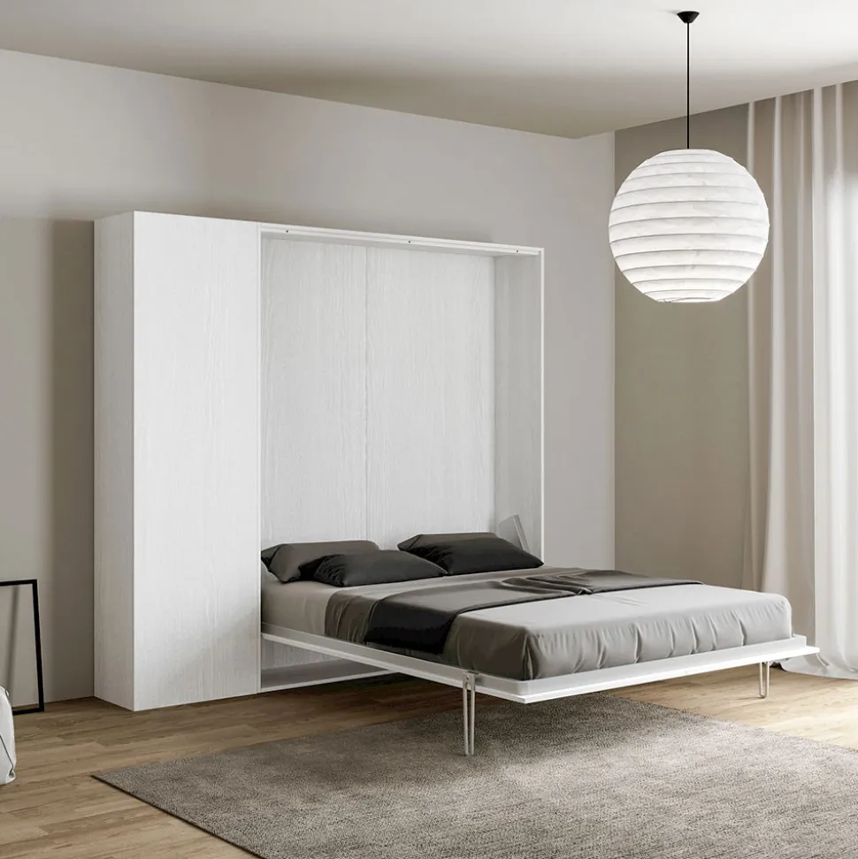 Letto Matrimoniale a Scomparsa Verticale con Colonna - Magicompare