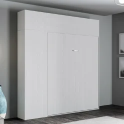 Letto Matrimoniale a Scomparsa Verticale con Pensile e Colonna  - Magicompare