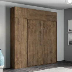 Letto Matrimoniale a Scomparsa Verticale con Pensile e Colonna - Magicompare