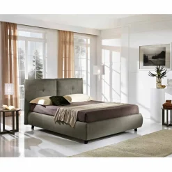 Letto matrimoniale con box contenitore alzante 160x190/200 cm Nina