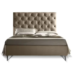 Letto Matrimoniale con Box Contenitore e Rete 160x190 Made in Italy - Sallie